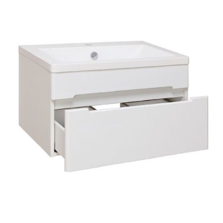 Тумба под раковину Runo Парма 75 4620750025830 подвесная Белая
