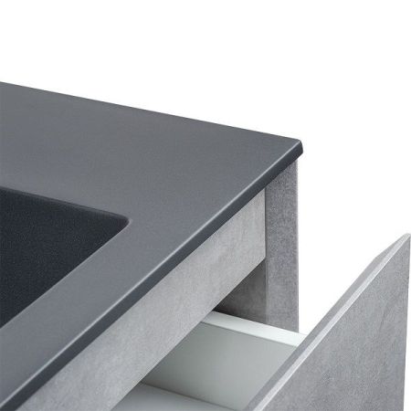 Тумба под раковину Vincea Luka VMC-1L800CT подвесная Cement, артикул VMC-1L800CT