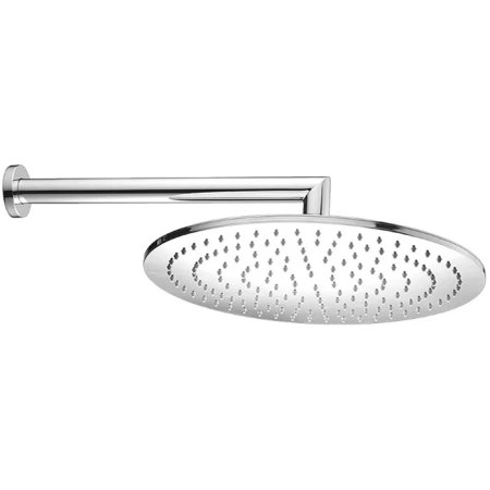 CISAL Shower Верхний душ D400 мм с настенным держателем L400 мм, цвет хром