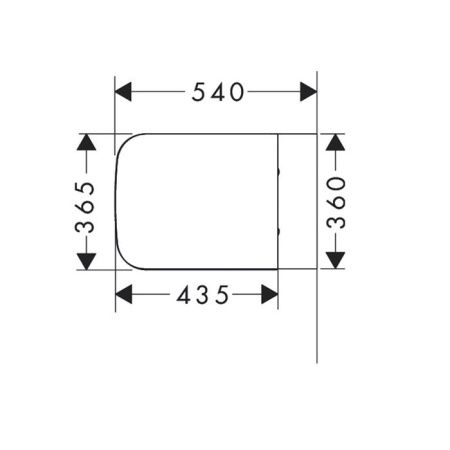 HG CreekTide Q Унитаз подвесной 540х360, безободковый белый
