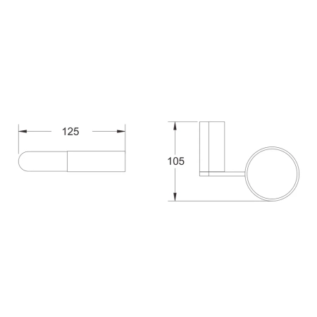 Стакан для ванной комнаты Rose RG1712H, черный, артикул RG1712H