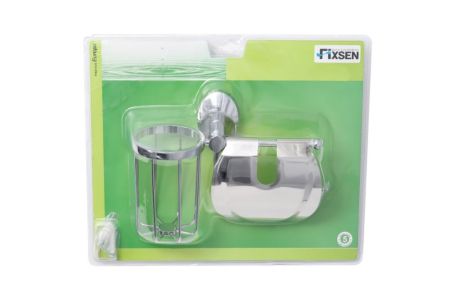 Держатель туалетной бумаги и освежителя Fixsen Europa FX-21809+10 Хром, артикул FX-21809+10