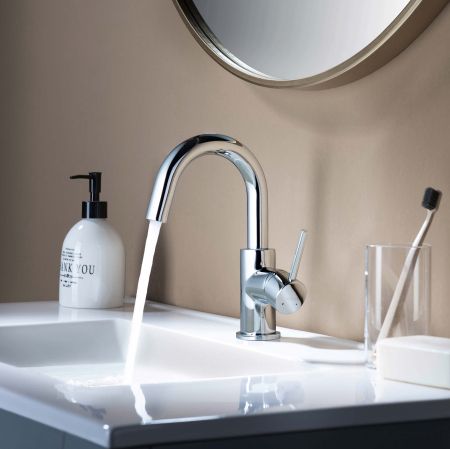 Смеситель для раковины, без донного клапана AQUATEK AQ1307CR ЕВРОПА, артикул AQ1307CR