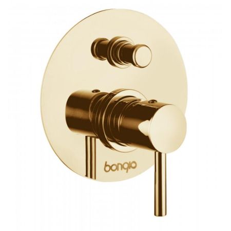 Bongio T Mix Встраиваемый смеситель для душа 2 источника, цвет золото, артикул 32529ORPR