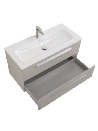 ECO-CER-N База под раковину подвесная с двумя выкатными ящиками, Фисташковый Софт, 1200x457x500, ECO-CER-N-1200-2C-SO-PS-P, артикул ECO-CER-N-1200-2C-SO-PS-P