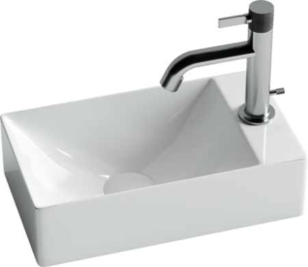 Умывальник подвесной прямоугольный (отверстие под смеситель R) Element 375*215*100мм CN5007, артикул CN5007
