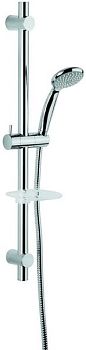 Душевой комплект: штанга, лейка, шланг, мыльница. C02670, цвет хром