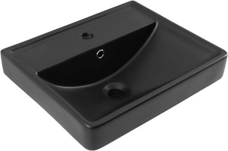 Раковина Aquanet Ирис 50 черная матовая