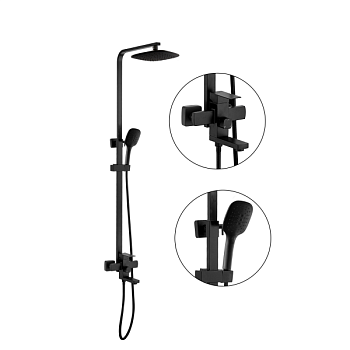 Душевая система FASHUN A52402-7, черный