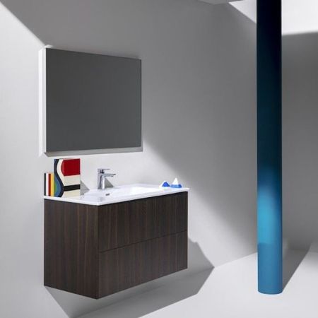 Зеркало, Laufen, Frame25, прямоугольное, ширина, мм-900, глубина, мм-25, высота, мм-700, без подсветки, рама-есть, материал рамы-алюминий, цвет рамы-черный матовый