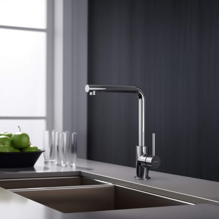 Смеситель для кухни AQUATEK AQ1380CR ЕВРОПА, артикул AQ1380CR