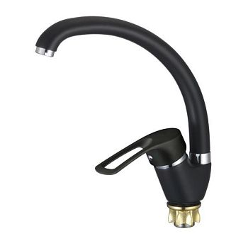 Смеситель для кухни D-Lin D150422-A,  черный