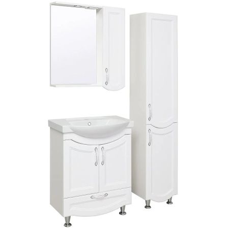 Шкаф пенал Runo Неаполь 35 R 4620750029074 Белый