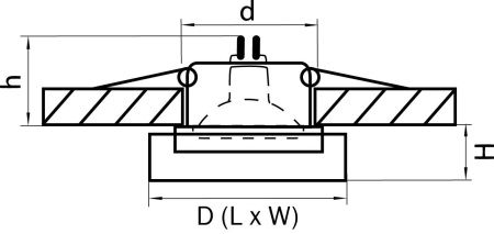 Светильник точечный встраиваемый декоративный под заменяемые галогенные или LED лампы Lui mini Lightstar 006147 Светильник точечный встраиваемый декоративный под заменяемые галогенные или LED лампы Lui mini Lightstar 006147