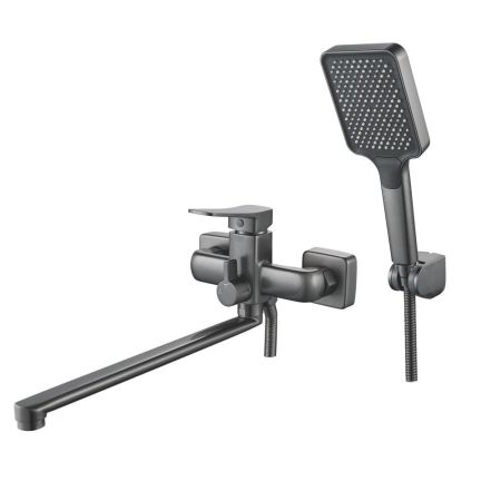 Смеситель для ванны Shevanik S9922T, оружейная сталь, артикул S9922T