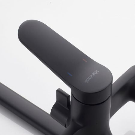 Смеситель для ванны Shevanik S4322H, черный