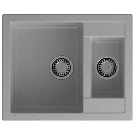 Кухонная мойка GranFest QUADRO 610K, серый, артикул Q-610K серый