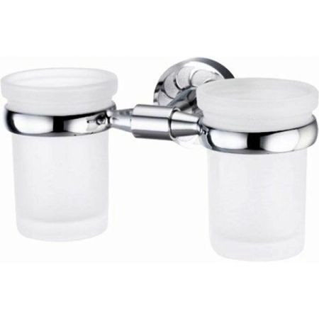 Стакан для зубных щеток WasserKRAFT Isen K-4028D двойной Хром, артикул K-4028D