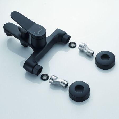 Смеситель для ванны Shevanik S6202H, черный