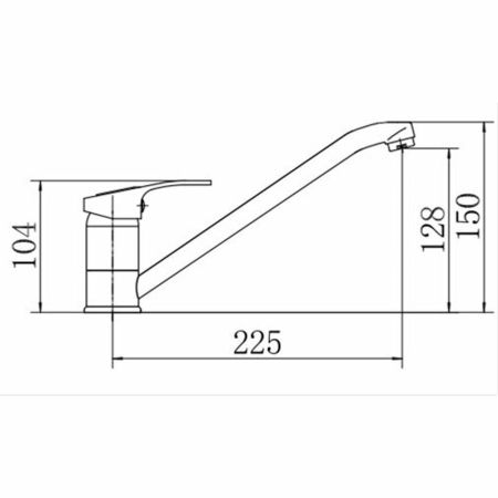 Смеситель для кухни FASHUN A4237, хром, артикул A4237