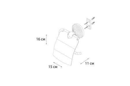 Держатель туалетной бумаги Fixsen Retro FX-83810 Бронза, артикул FX-83810