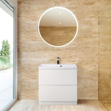 Тумба под раковину BelBagno Marino 60 Белая MARINO-600-2C-PIA-BL-P BelBagno, артикул MARINO-600-2C-PIA-BL-P