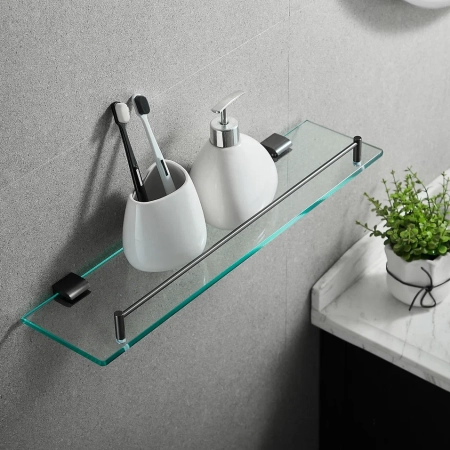 Полка стеклянная Rose RG1719T, пепельный, артикул RG1719T