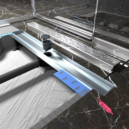 Душевой лоток TIMO Drain Protect DP20800-DR20800, сатин, артикул DP20800-DR20800