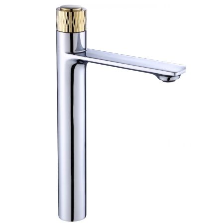 Смеситель для раковины Savol S-601810GAB, хром/золото