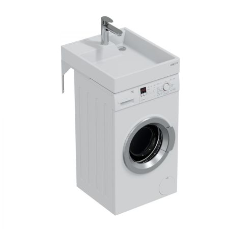 Раковина над стиральной машиной "Юпитер мини 500*90*600"  ш/в/гл с кронштейнами, артикул 900133