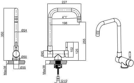 Смеситель для кухни Allen Brau Fenster 5.60004-BN никель браш, артикул 5.60004-BN