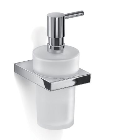 Gedy Lanzarote, настенный стеклянный дозатор, цвет хром, артикул A381(13)