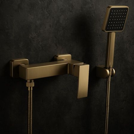 Смеситель для душа Fmark FS8603C, матовое золото, артикул FS8603C