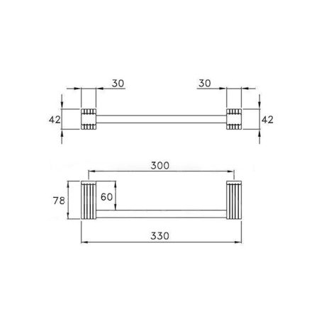 Stella Casanova Полотенцедержатель настенный 30 см 602/30 цвет: хром, артикул CS 10000 CR00