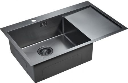 Кухонная мойка Paulmark Elde 78 PM807851-GML Вороненая сталь