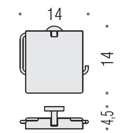 Colombo Nordic, Бумагодержатель с крышкой, Цвет: хром, артикул B5291.CR