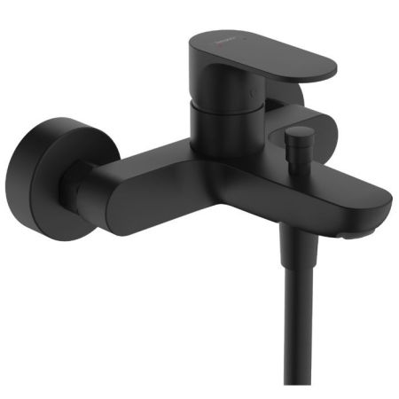 Смеситель для ванны и душа, Hansgrohe, Rebris S, тип открывания воды-однорычажный, тип регулирования воды-керамический картридж, монтаж-настенный, отверстия для монтажа-2, вынос излива, мм-173, регулируемое ограничение температуры, дивертер с переключател, артикул 72440670