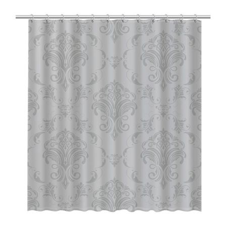 Штора для ванной комнаты FIXSEN DESIGN FX-2518, серый, артикул FX-2518