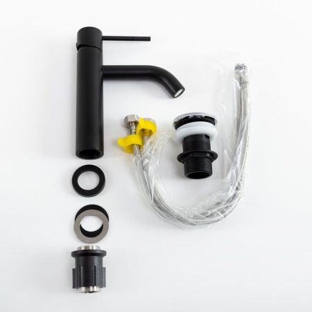 RELAX-LS1-01-W0 Смеситель для раковины однорычажный без донного клапана, хром, артикул RELAX-LS1-01-W0