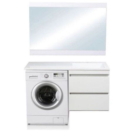 Тумба подвесная "Даллас 130", Люкс белая, PLUS, артикул СС-00000600