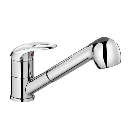 Смеситель для кухни с выдвижной лейкой и режимом душ D-Lin D158602, хром