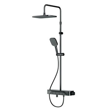 F078F322 Func, душ.сис-ма: см-ль-полка д/ванны/душа с ТМС, душ.штанга, верхн. душ квадр., ручн.душ,