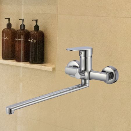 Смеситель для ванны WesnaArt NATUR NAT07-320, хром, артикул NAT07-320