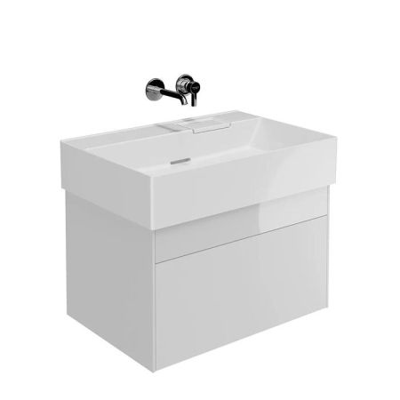 Тумба LOGICA подвесная 2 ящика 70 см, белоснежный, артикул LOG.70.2\WHT