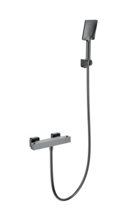 Смеситель для душа с термостатом WONZON & WOGHAND, Темный графит (WW-B2026-A-BGG)