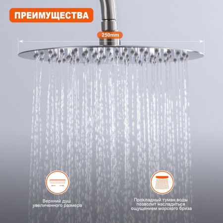 Душевая система Prohanss P31.24.05, сатин