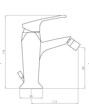 Смеситель для биде Cezares Legend LEGEND-BSM2-02 Бронза