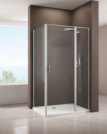 Душевой уголок Allen Brau Priority 140x90 3.31010.00 + 3.31016.00 хром, артикул 3.31010.00 + 3.31016.00