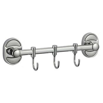 Планка с крючками Savol S-008203, хром