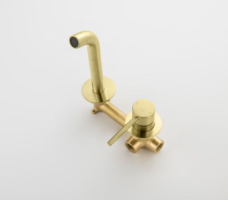 Смеситель для раковины встроенный Timo Saona 2372/17SM золото матовое, артикул 2372/17SM